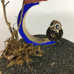 Japanese Kokeshi Doll Vtg Wooden Bamboo Figurine Spirits Fairy Lantern KF206