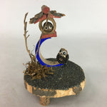 Japanese Kokeshi Doll Vtg Wooden Bamboo Figurine Spirits Fairy Lantern KF206