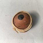 Japanese Kokeshi Doll Vtg Wooden Figurine Baby Swaddle Blanket Gold KF416