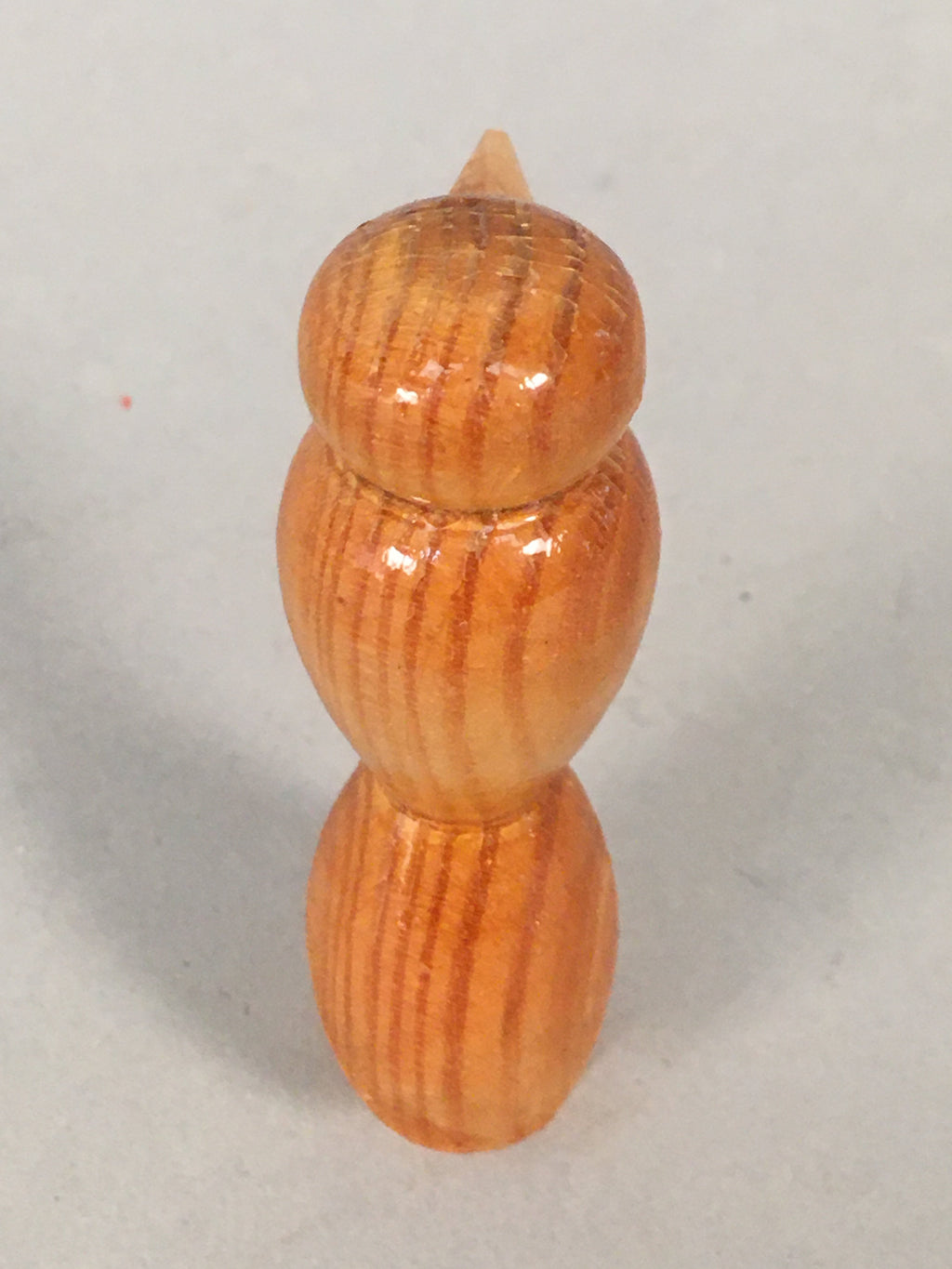 Japanese Kokeshi Doll Vtg Wooden Figurine Bird Woodpecker Brown KF499