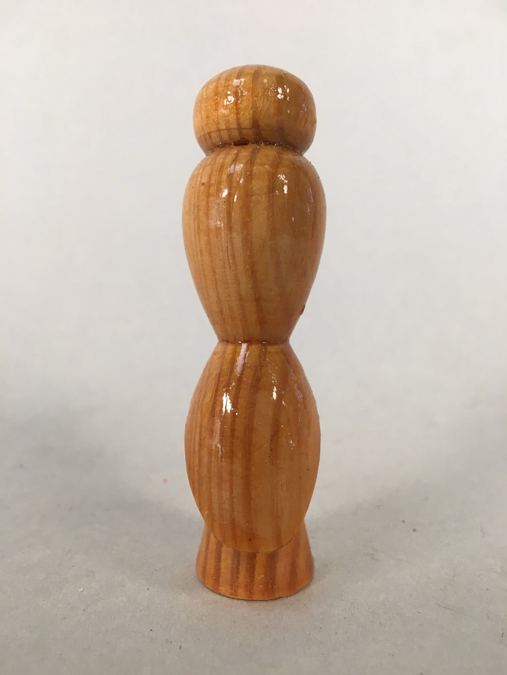 Japanese Kokeshi Doll Vtg Wooden Figurine Bird Woodpecker Brown KF499
