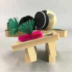 Japanese Kokeshi Doll Vtg Wooden Figurine Geta Clog Boy Girl Hot Spring KF275