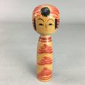 Japanese Kokeshi Doll Vtg Wooden Figurine Hand-Painted Flower Child KF297