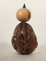 Japanese Kokeshi Doll Vtg Wooden Figurine Kid Child Walnut Gion Kyoto KF489