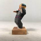 Japanese Kokeshi Doll Vtg Wooden Figurine Kimono Man Dance Festival KF379
