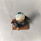 Japanese Kokeshi Doll Vtg Wooden Figurine Kimono Man Dance Festival KF379
