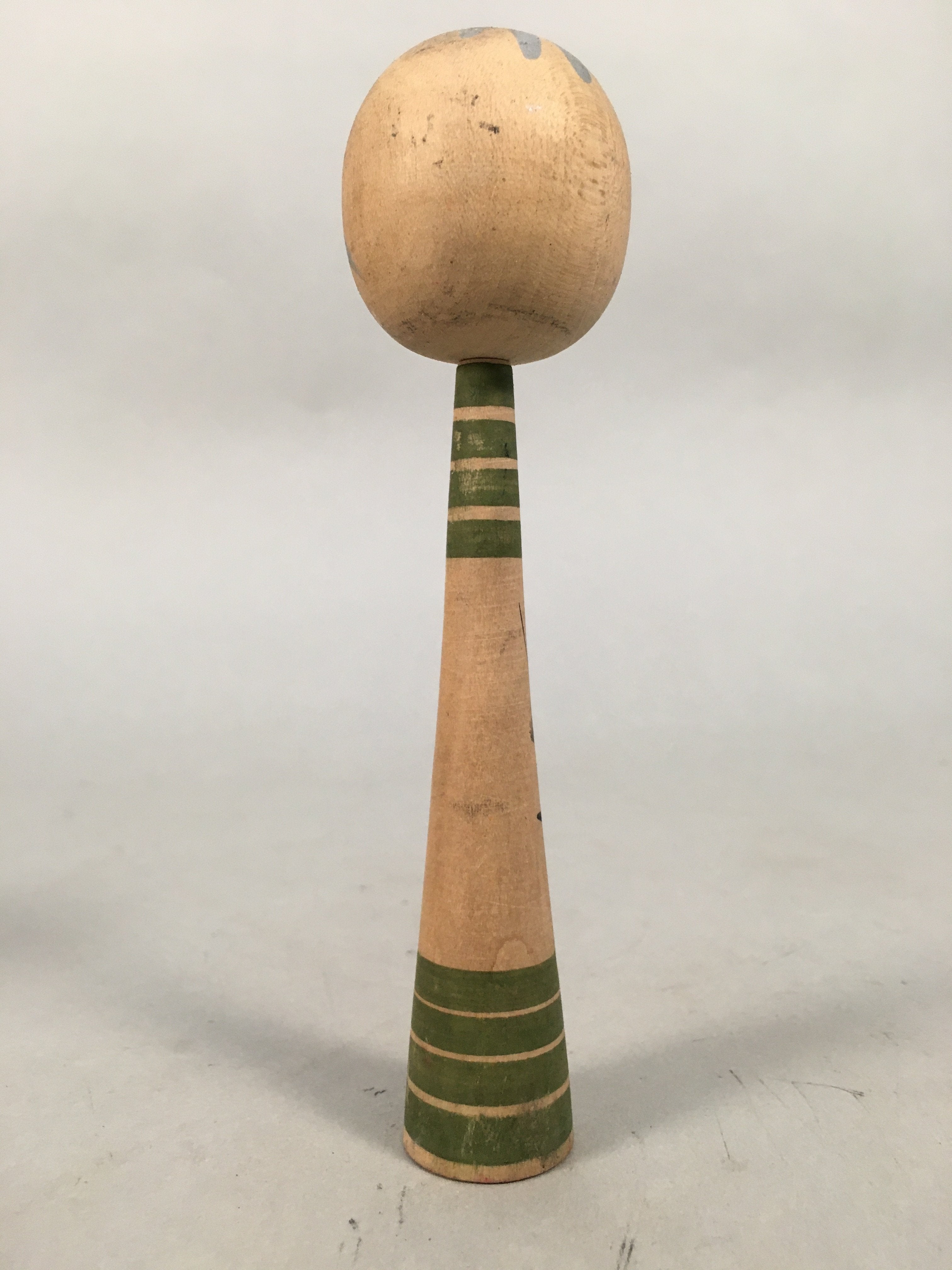 Japanese Kokeshi Doll Vtg Wooden Figurine Long Neck Slim Body Boy KF447