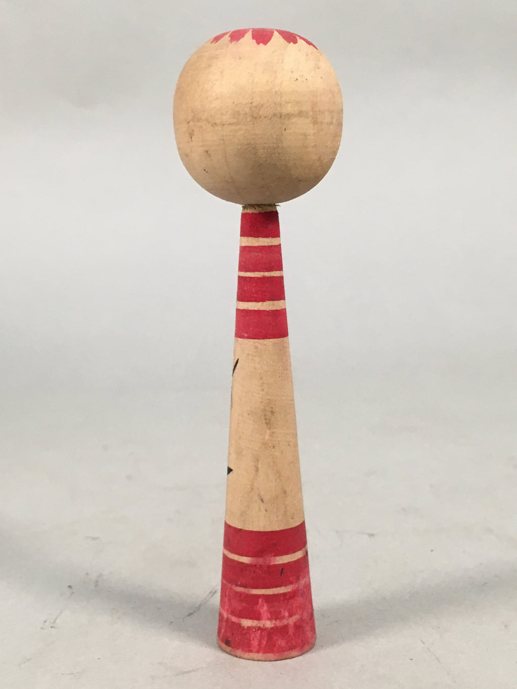 Japanese Kokeshi Doll Vtg Wooden Figurine Long Neck Slim Body Child KF451
