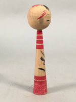 Japanese Kokeshi Doll Vtg Wooden Figurine Long Neck Slim Body Child KF451