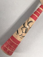 Japanese Kokeshi Doll Vtg Wooden Figurine Long Neck Slim Body Child KF451