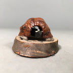 Japanese Kokeshi Doll Vtg Wooden Figurine Mechanical Turtle Nojiri-Ko Lake KF426