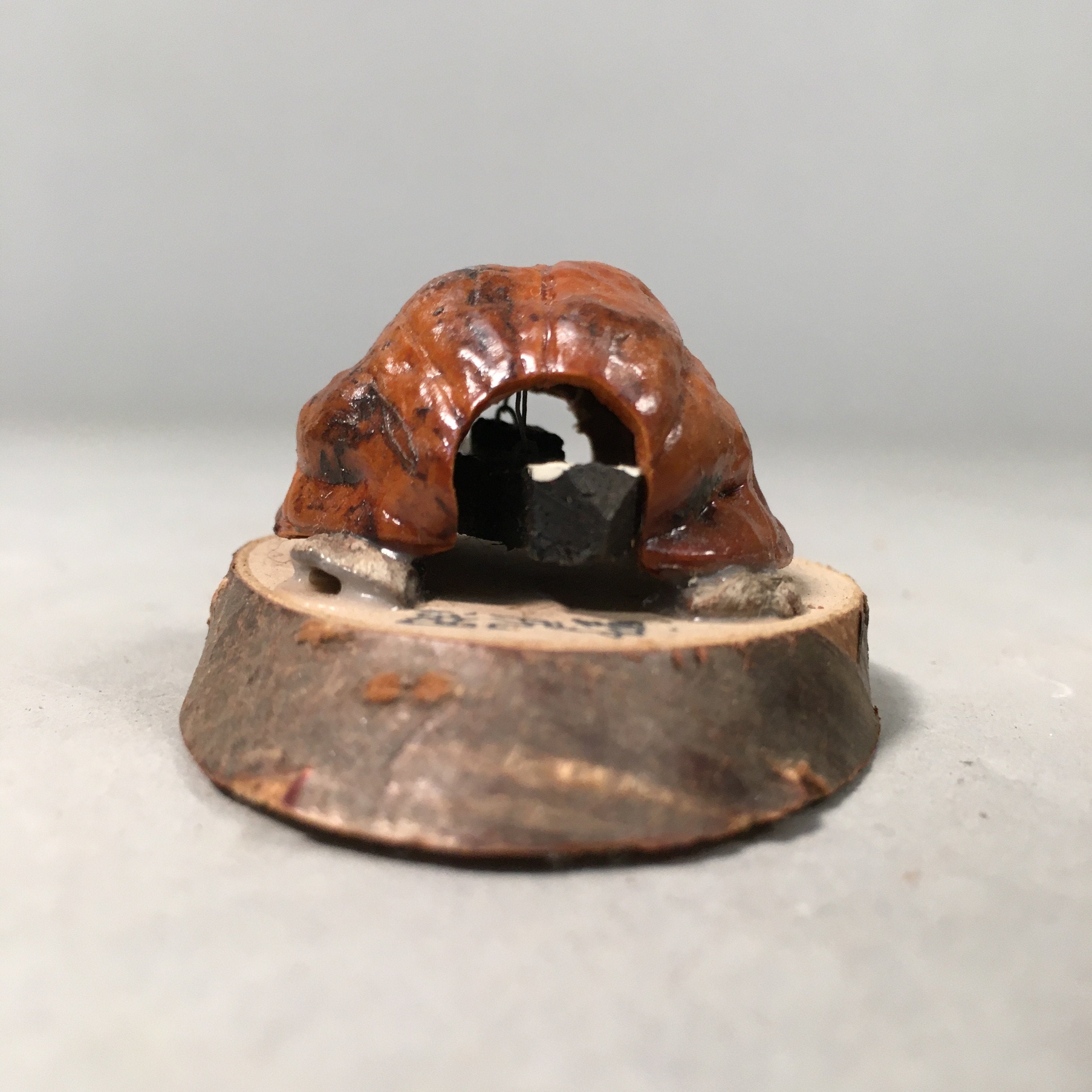 Japanese Kokeshi Doll Vtg Wooden Figurine Mechanical Turtle Nojiri-Ko Lake KF426