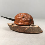 Japanese Kokeshi Doll Vtg Wooden Figurine Mechanical Turtle Nojiri-Ko Lake KF426