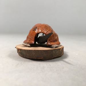 Japanese Kokeshi Doll Vtg Wooden Figurine Mechanical Turtle Nojiri-Ko Lake KF426