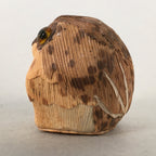 Japanese Kokeshi Doll Vtg Wooden Figurine Owl Bird Lucky Charm Bamboo KF497