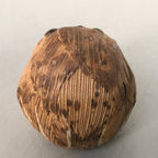 Japanese Kokeshi Doll Vtg Wooden Figurine Owl Bird Lucky Charm Bamboo KF497