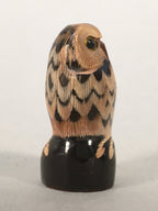 Japanese Kokeshi Doll Vtg Wooden Figurine Owl Bird Lucky Charm KF496