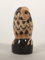 Japanese Kokeshi Doll Vtg Wooden Figurine Owl Bird Lucky Charm KF496