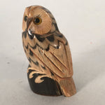 Japanese Kokeshi Doll Vtg Wooden Figurine Owl Bird Lucky Charm KF496