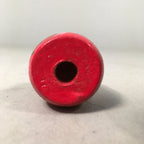 Japanese Kokeshi Doll Vtg Wooden Figurine Red Daruma Fortune Kanji KF385
