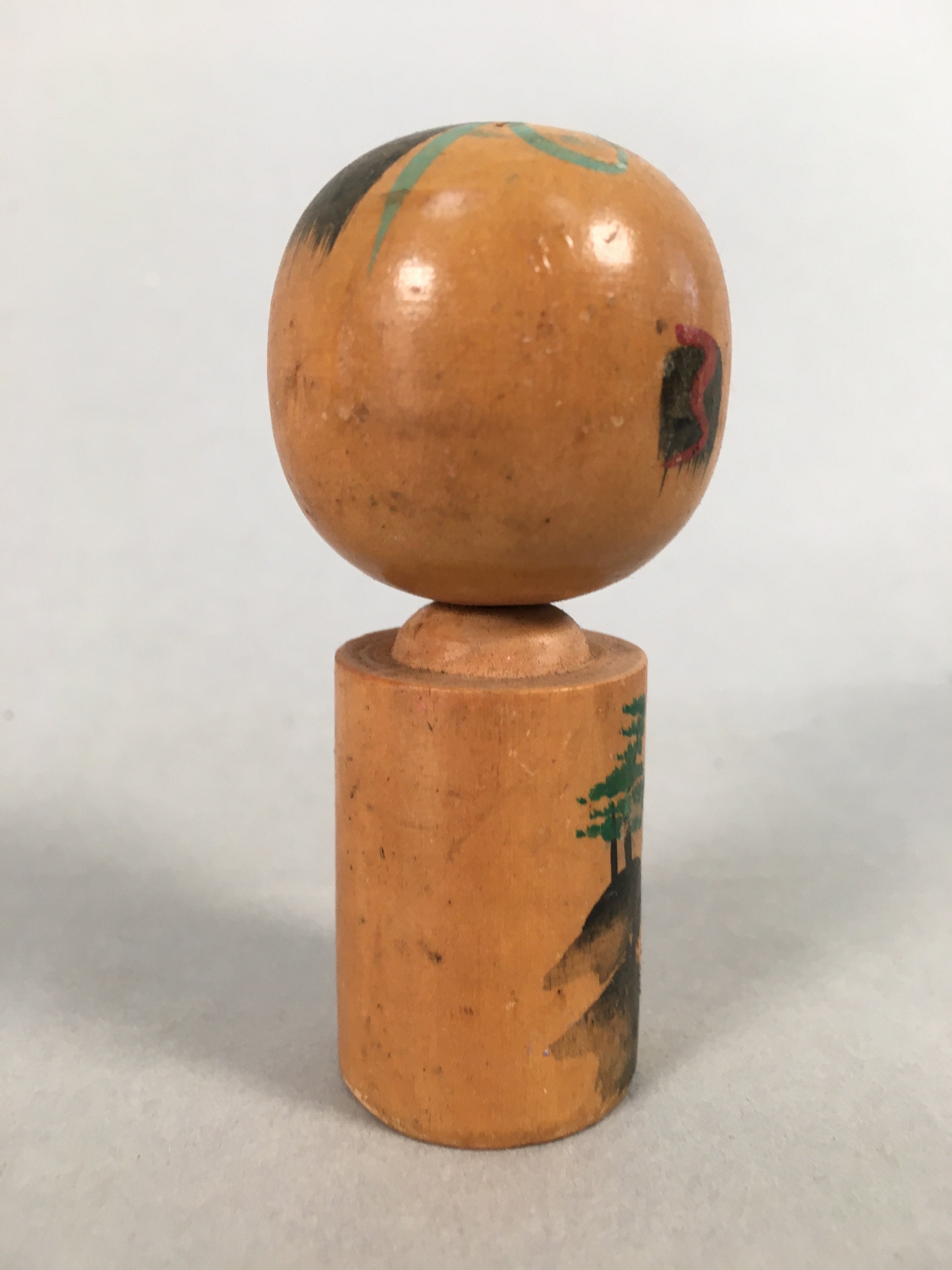 Japanese Kokeshi Doll Vtg Wooden Figurine Traditional Kokeshi Craft KF533