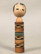 Japanese Kokeshi Doll Vtg Wooden Figurine Wobbly Head Child Kid KF448