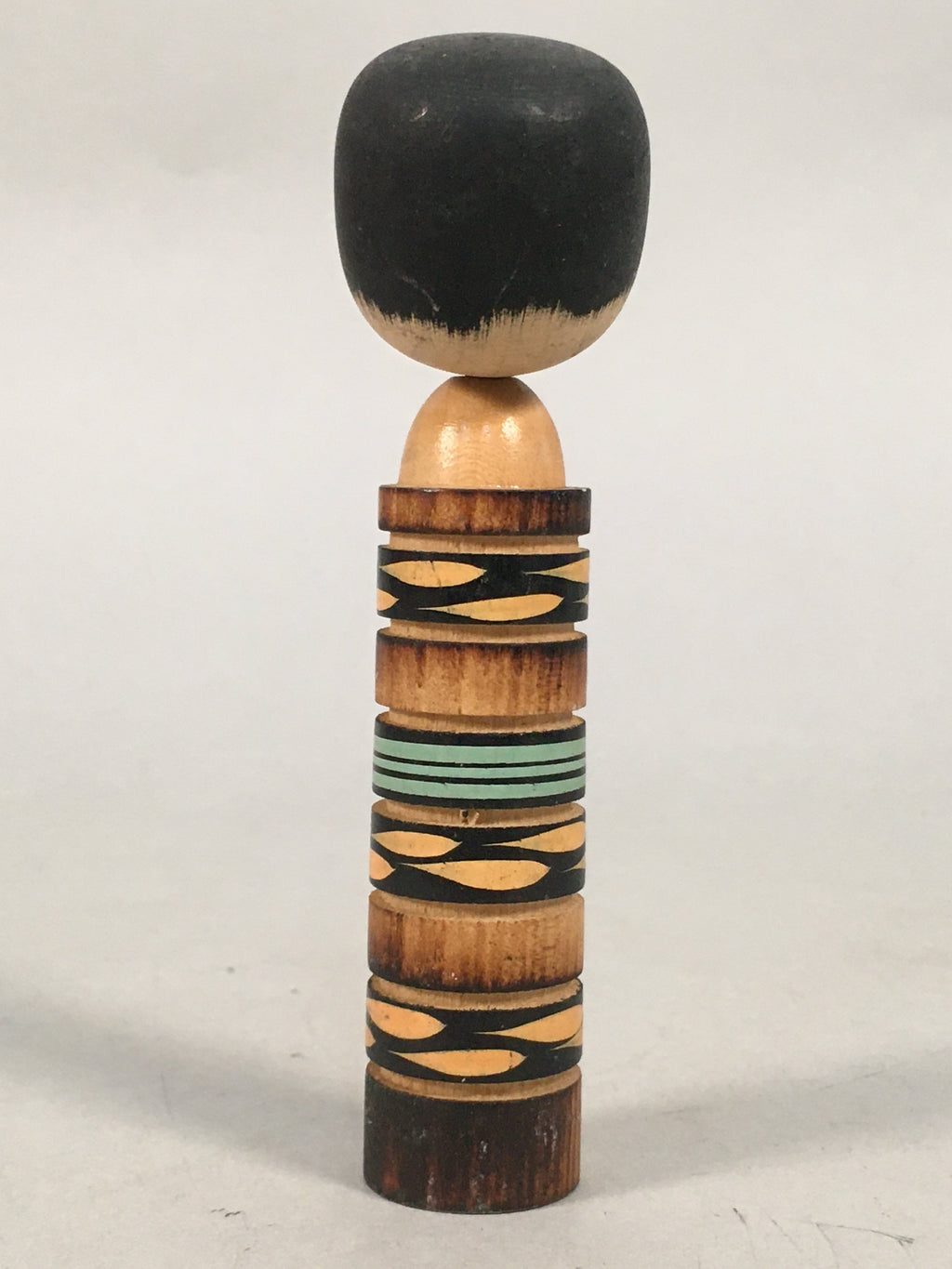 Japanese Kokeshi Doll Vtg Wooden Figurine Wobbly Head Child Kid KF448