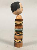 Japanese Kokeshi Doll Vtg Wooden Figurine Wobbly Head Child Kid KF448