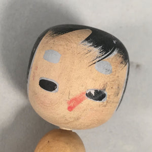 Japanese Kokeshi Doll Vtg Wooden Figurine Wobbly Head Child Kid KF454