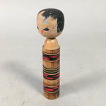 Japanese Kokeshi Doll Vtg Wooden Figurine Wobbly Head Child Kid KF454