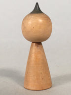Japanese Kokeshi Doll Vtg Wooden Figurine Wobbly Head Child Ribbon KF472