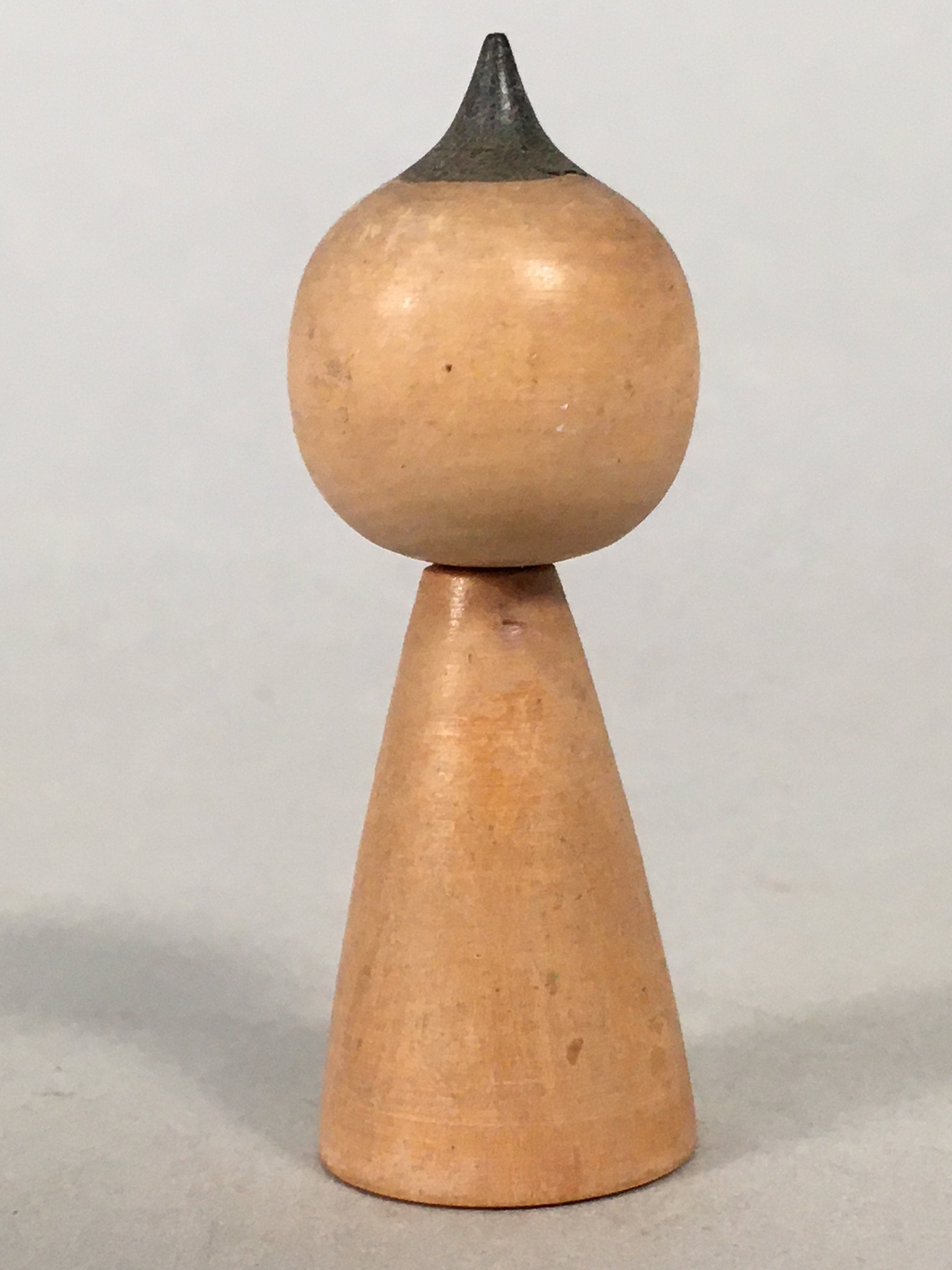 Japanese Kokeshi Doll Vtg Wooden Figurine Wobbly Head Child Ribbon KF472