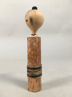 Japanese Kokeshi Doll Vtg Wooden Figurine Wobbly Head Girl KF453