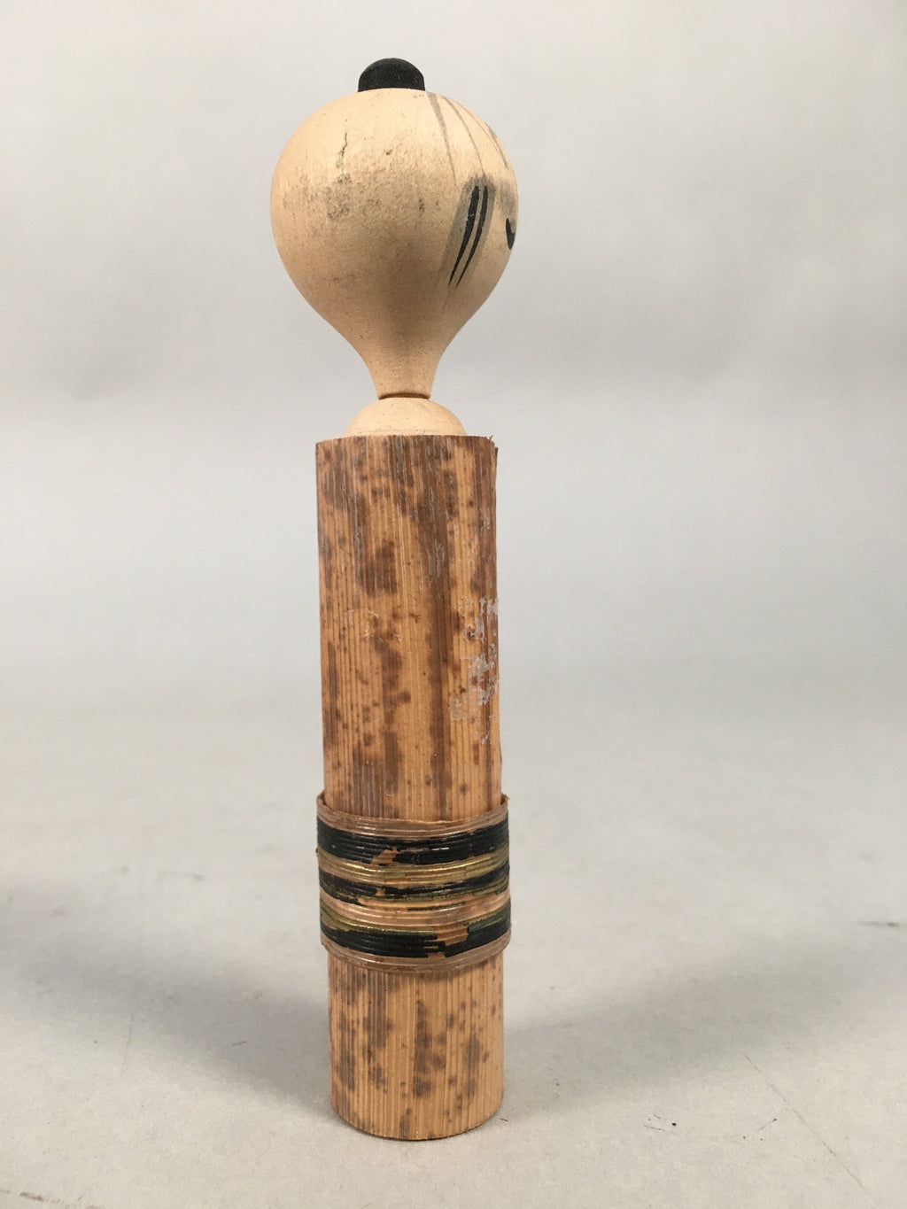 Japanese Kokeshi Doll Vtg Wooden Figurine Wobbly Head Girl KF453