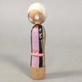 Japanese Kokeshi Doll Vtg Wooden Figurine Wobbly Head Hyottoko KF445