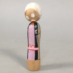 Japanese Kokeshi Doll Vtg Wooden Figurine Wobbly Head Hyottoko KF445