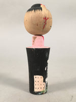 Japanese Kokeshi Doll Vtg Wooden Figurine Wobbly Head Osaka Tsutenkaku KF444