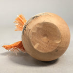 Japanese Kokeshi Doll Vtg Wooden Figurine Wobbly Head Pot Round Shade KF467