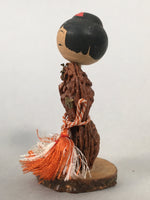 Japanese Kokeshi Doll Vtg Wooden Figurine Wobbly Head Seed KF488