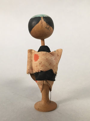 Japanese Kokeshi Doll Vtg Wooden Figurine Wobbly Head Shade Man Kimono KF468