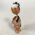 Japanese Kokeshi Doll Vtg Wooden Figurine Wobbly Head Shade Man Kimono KF469