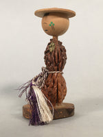 Japanese Kokeshi Doll Vtg Wooden Figurine Wobbly Head Shade Seed KF487