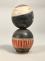 Japanese Kokeshi Doll Vtg Wooden Figurine Wobbly Head Turban African KF458