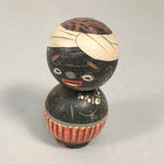 Japanese Kokeshi Doll Vtg Wooden Figurine Wobbly Head Turban African KF458