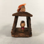 Japanese Kokeshi Doll Vtg Wooden Handmade Craft kago Mikoshi Figurine KF545