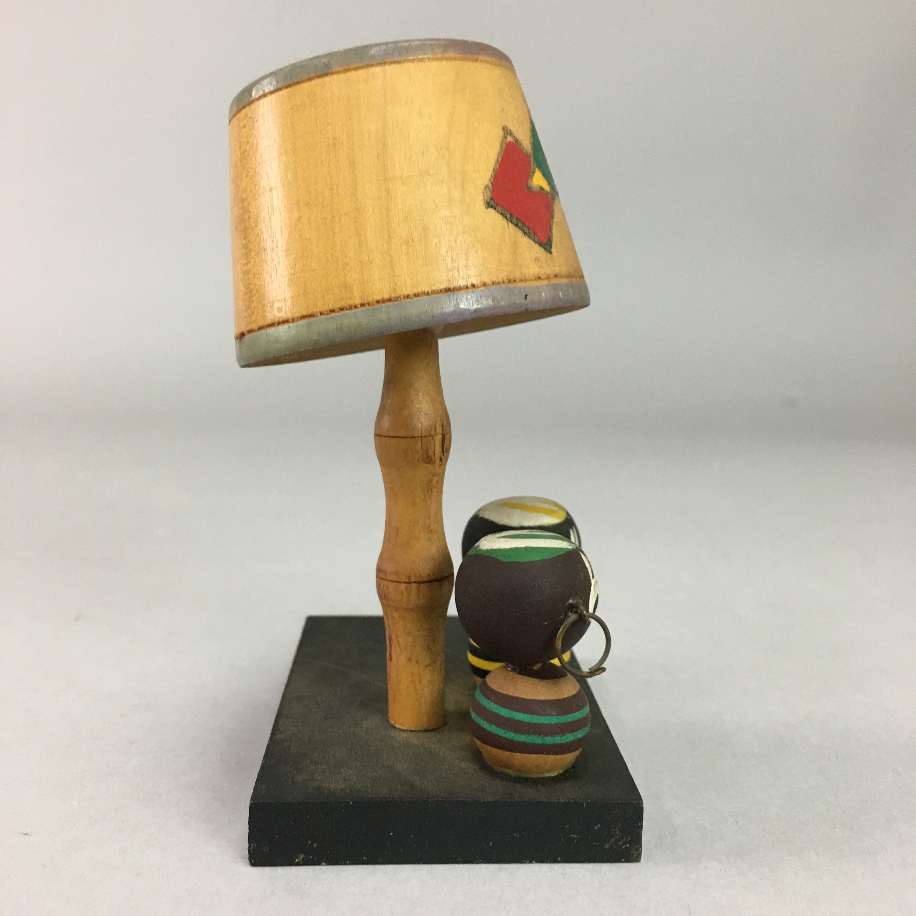 Japanese Kokeshi Doll Wooden Figurine Vtg Lamp Africa Earring Kanji KF335