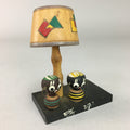 Japanese Kokeshi Doll Wooden Figurine Vtg Lamp Africa Earring Kanji KF335
