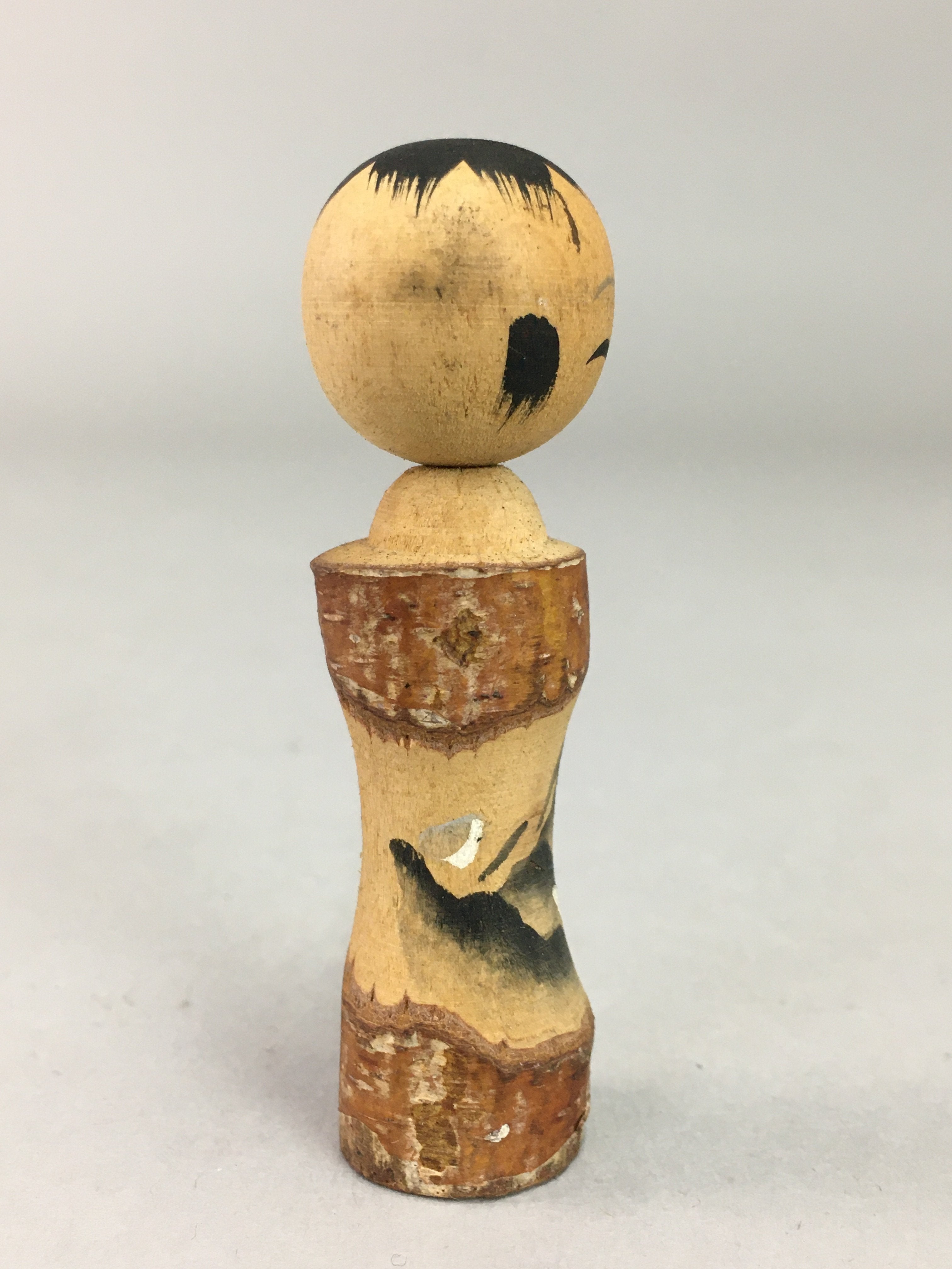 Japanese Kokeshi Doll Wooden Figurine Vtg Landscape Mountain KF339