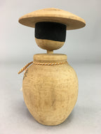 Japanese Kokeshi Doll Wooden Figurine Vtg Shade Landscape Kanji KF334