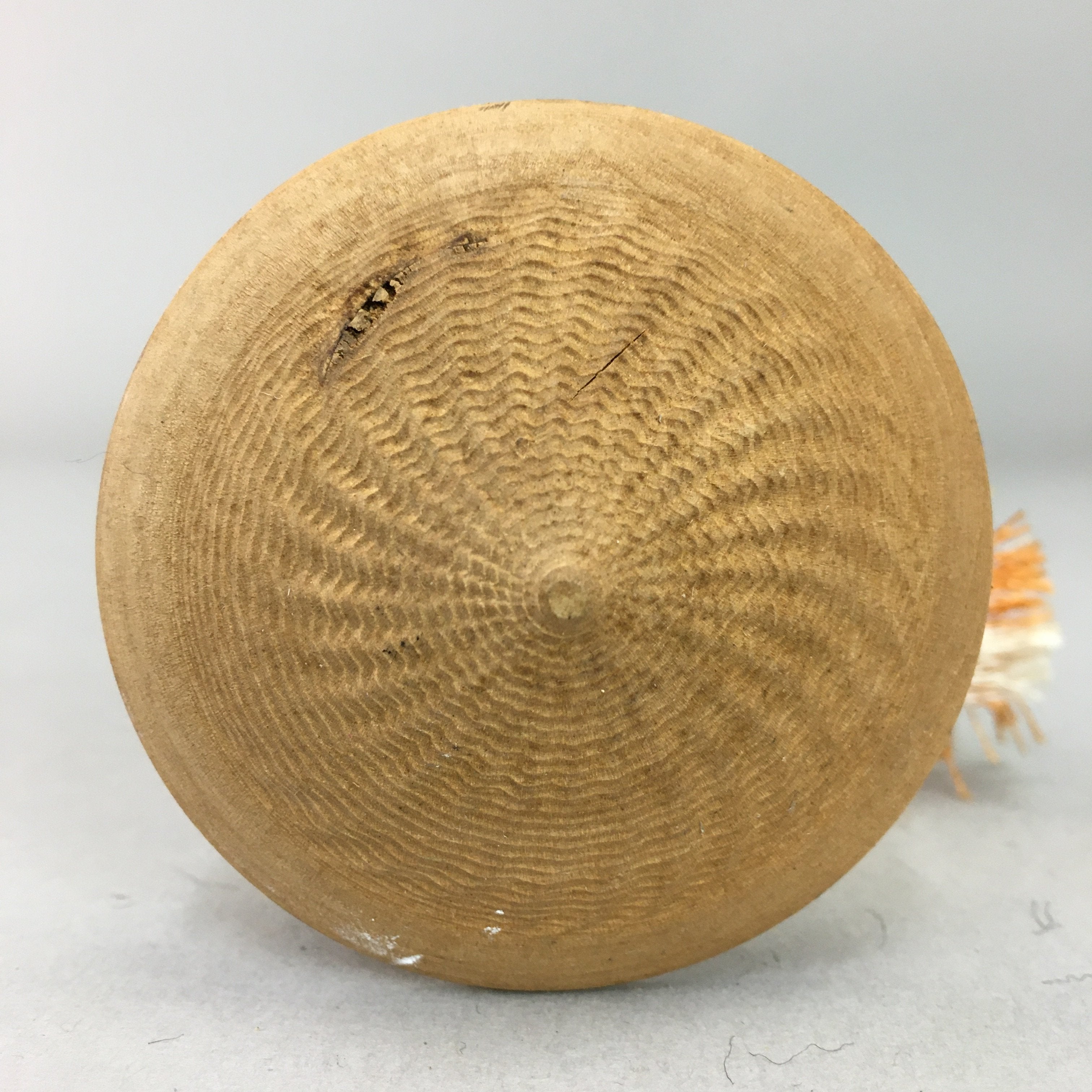 Japanese Kokeshi Doll Wooden Figurine Vtg Shade Landscape Kanji KF334